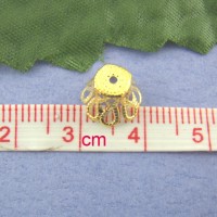 Шапочки для бусин Позолоченный,9mm 10 шт.