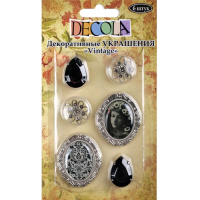 Украшения декоративные Decola "Vintage", 6 шт