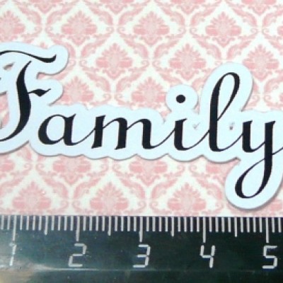 Вырубки для скрапбукинга "Family" 6,0x2,5cм. Арт. 2151 Вырубки для скрапбукинга "Family" 6,0x2,5cм. Арт. 2151